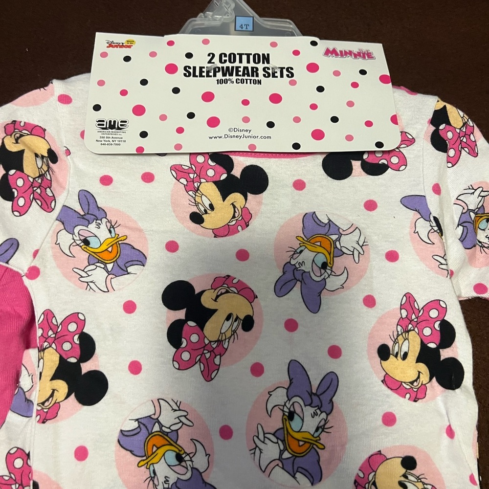 Disney Minnie Mouse and Daisy Duck Pink Sleepwear Set
Size4T new! - Picture 4 of 6
